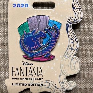 Fantasia Hippo & Crocodile Pin